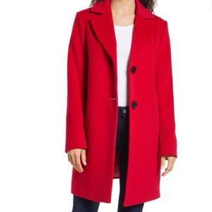 Sam Edelman Wool Blend Coat in perfect red. Used once. Perfect condition.